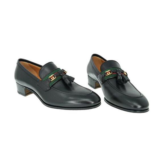 Gucci Women's Paride Horsebit Tassel Leather Loafers - Picture 2 of 8